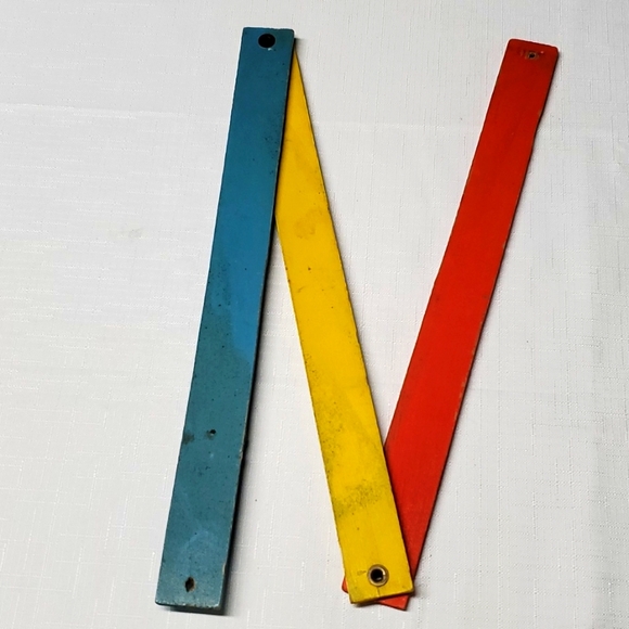 Wood Folding Ruler VTG  Advertising Farm Bureau Co-op Phone Rustic Primitive - Picture 10 of 13